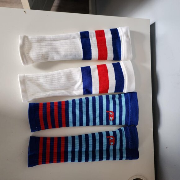 EUC Pro Compression Calf Sleeves, STRIPED Colors - 2 Pack - Picture 6 of 7